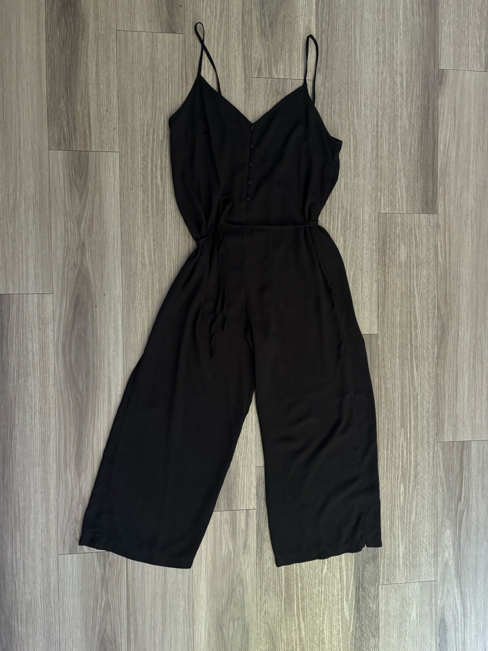 Cotton On Black Tie-Waist Jumpsuit
